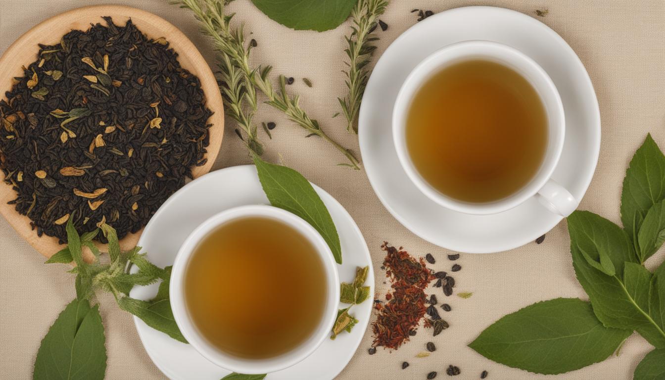 herbal tea vs. caffeinated tea for headaches