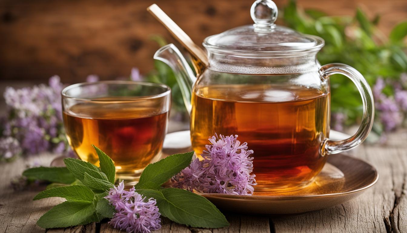 herbal tea with valerian root