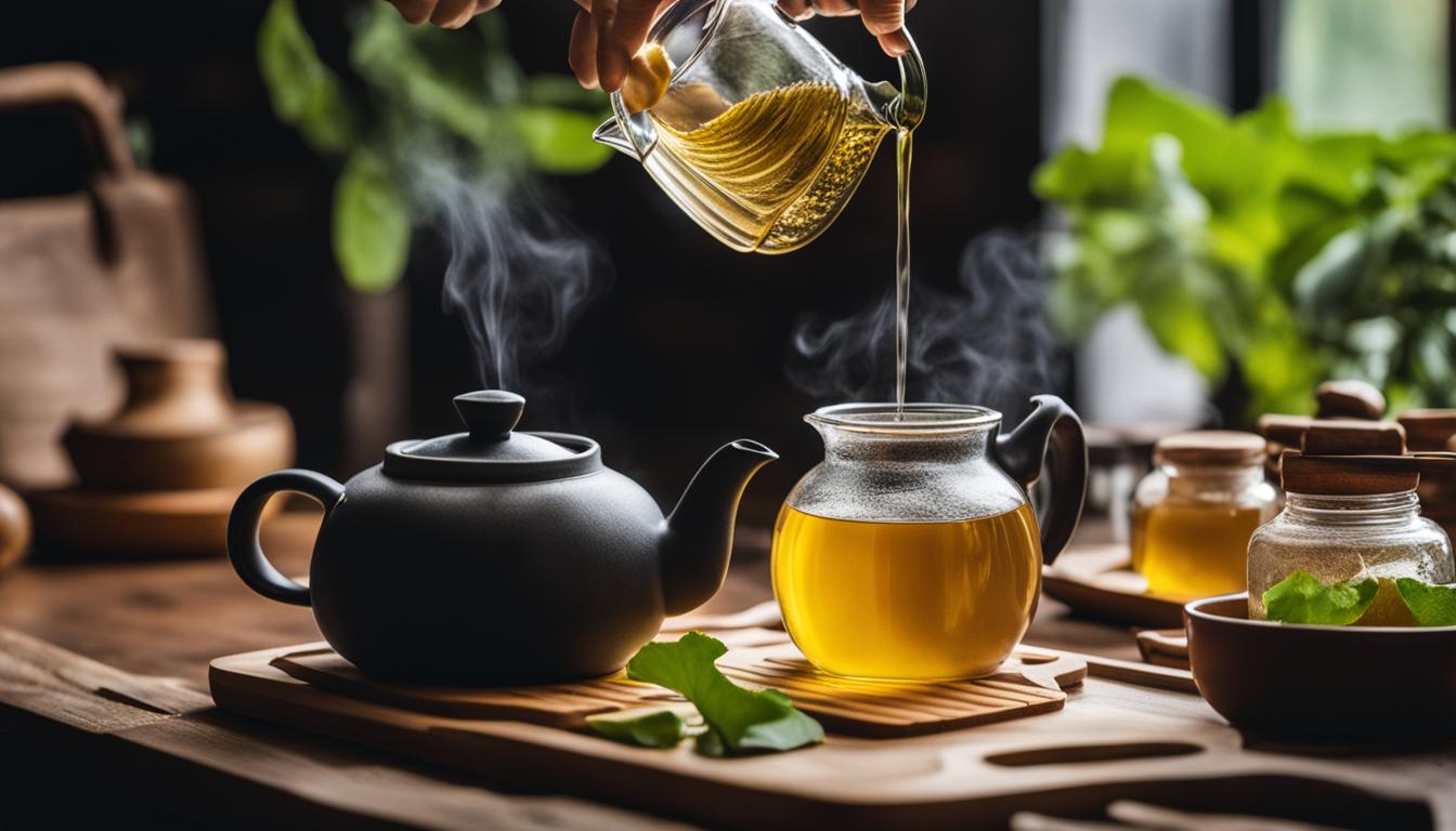 gingko tea preparation
