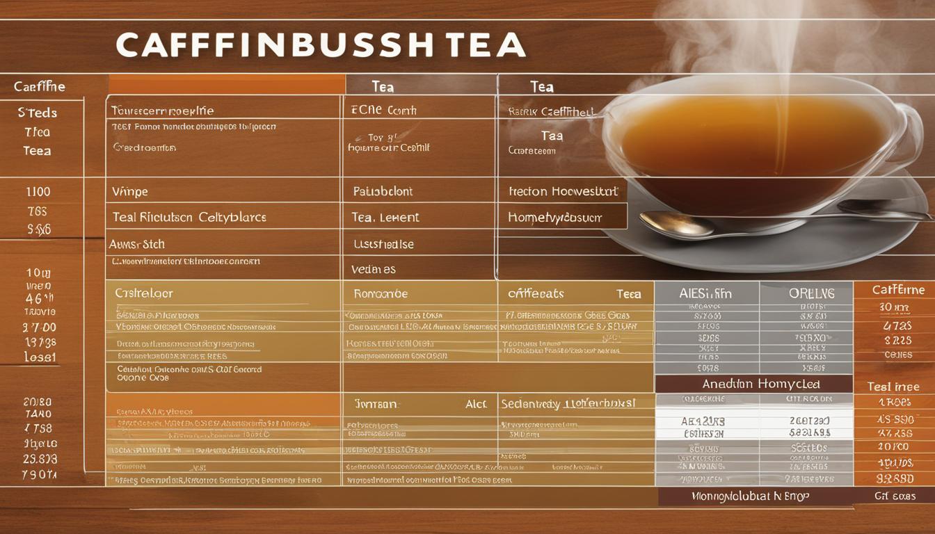 Honeybush Tea Caffeine levels
